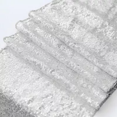 Glitter Sequin Table Runner Shinny Tablecloth Linens Sparkly Party Wedding Decor • $8.99