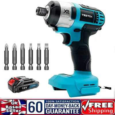 £31.90 • Buy CORDLESS DRILL DRIVER LI-ION ELECTRIC & 1XBattery Replacement For Makita       