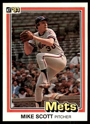 1981 Donruss Baseball Card Mike Scott New York Mets #37 • $1.85