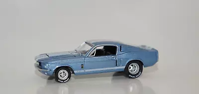 1967 Ford Mustang Shelby Gt500 Blue Custom Drag Wheels 1/64 Greenlight Loose • $14.95