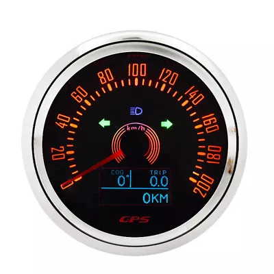 85mm GPS Speedometer 3in1 Multifunction Meter With Gear Trip 200km/h 7 Colors • $53.21