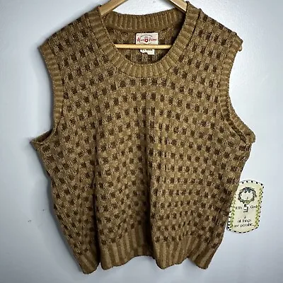 Vintage Alan Paine Sweater Vest Argyle Shetland Wool England XL • $40