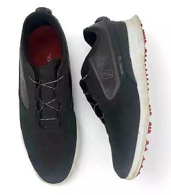 Footjoy Superlites XP 58093 BOA Mens Size 11M Black Spikeless Golf Shoes • $35.99