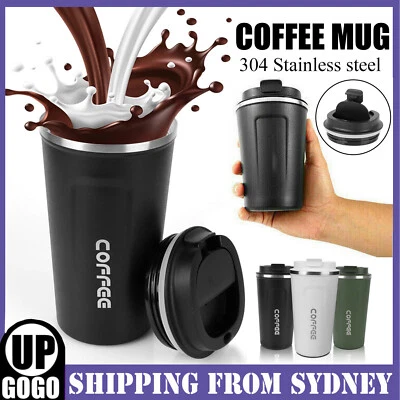 $12.99 • Buy Insulated Coffee Mug Vacuum Travel Cup Thermal Stainless Steel Flask Reusable AU