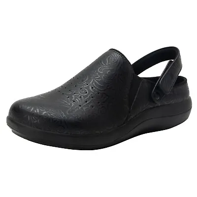 Alegria Women's Skillz Vegan Leather Slingback Clogs - Aged Ink NEW • $62.69