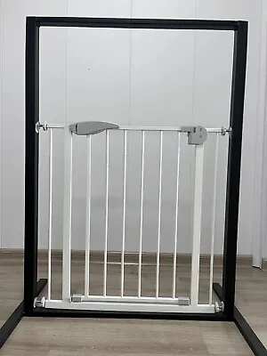 Baby Safety Gate Pet Dog Barrier Stair Doorway Safe Secure Guard Door 70x76cm • £21.95