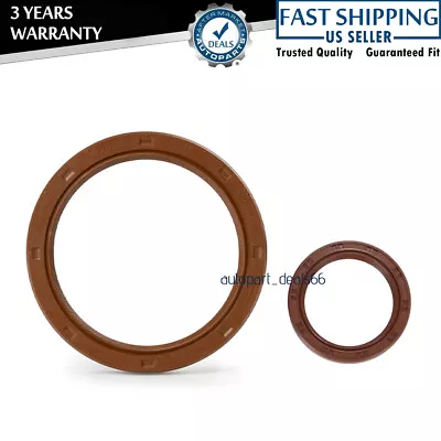 2X Front & Rear Main Crankshaft Seal For Honda Acura 91212-PR3-003/91214-PLE-003 • $7.75