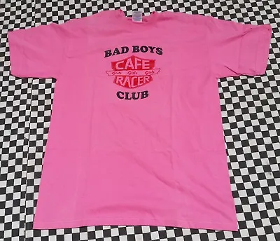 Cafe Racer - Mazda Rotary Night Club T-Shirt - Bad Boys Club - Pink Large • $15