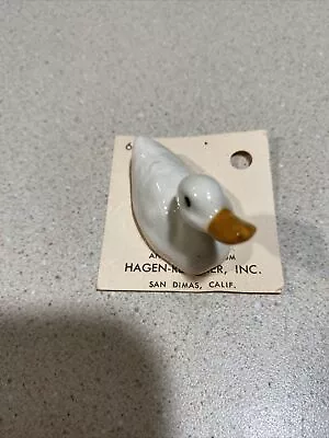 Vintage Miniature Duck Figurine Hagen Renaker • $10