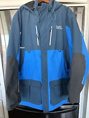 Cabela's Guidewear Coat Men's 3XL Tall Blue Parka Coat Hooded Gore-Tex Insulated • $200