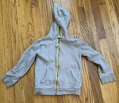 Mini Boden Boys Unisex Girls Light Gray Hooded Sweatshirt Size 5-6 • $5.20