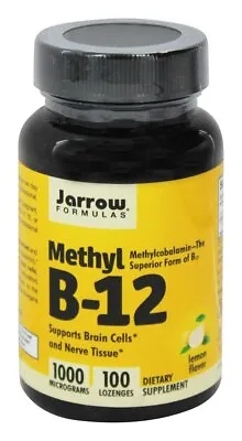 £8.99 • Buy Jarrow Formulas, Methyl B-12, Lemon Flavour, 1000 Mcg, 100 Lozenges UK