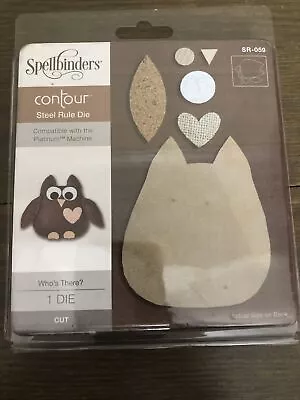 Spellbinders Contour Steel Rule Die Owl Who's There? SR-059 • $12.99