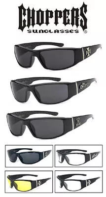 Choppers Anti-Reflective Biker Motorcycle Riding Glasses Sunglasses UV400 • $10.95