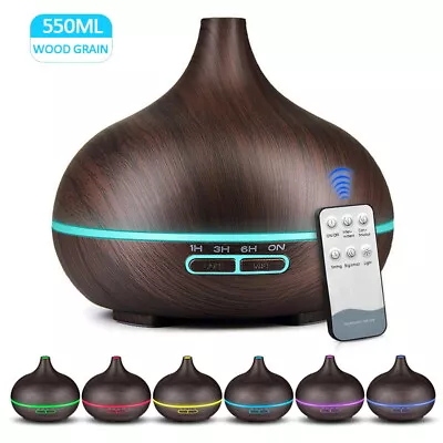 Aroma Aromatherapy Diffuser LED Oil Essential Ultrasonic Air Humidifier Purifier • $41.06