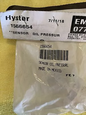1566654 Sensor Oil Pressure Hyster And Yale Forklift Truck 580051890 • $44.78