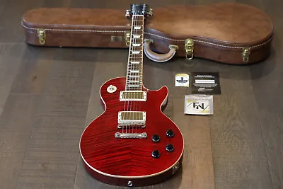 2012 Gibson Custom Les Paul Class 5 Electric Guitar Red Tiger + COA OHSC • $3995