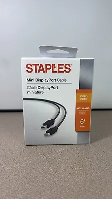 New Mini DisplayPort Cable Male To Male 6’  4K/UltraHD “Mini DP To Mini DP” MDP • $7