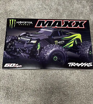 TRAXXAS MAXX V2 WIDEMAXX  MONSTER ENERGY  BUNDLE WITH BATTERY & CHARGER • $845