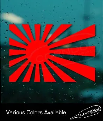 Rising Sun Flag VINYL STICKER DECAL JAPAN JAPANESE JDM RACING TUNER DRIFT CAR • $2.99