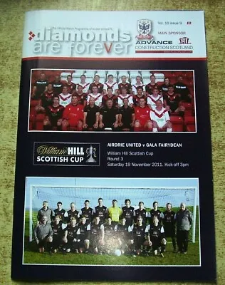 Airdrie Home Programmes 2000/01 To 2011/12 • £1.50