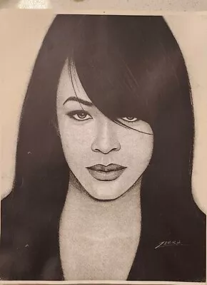 Aaliyah Graphite Charcoal Print By Zebra 11x17 • $9.99