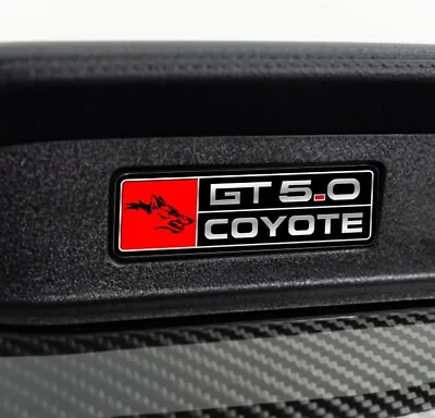 2015-2023 Ford Mustang GT Red Coyote Emblem V3 For Dashboard Chassis Code GT5.0 • $79.99