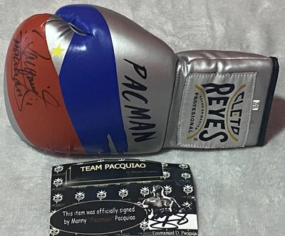 $199.99 • Buy Manny Pacquiao Signed Cleto Reyes Boxing Glove Autographed Pacquiao COA