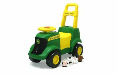 $109 • Buy John Deere Kids Ride-On Tractor Push Wheel 3 In 1 Children Riding Toy W Sounds