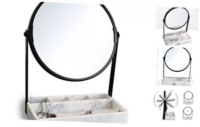 Vanity Mirror With Marble Tray Makeup Mirror With TrayTable Mirror With  • $41.27