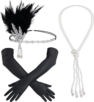 1920S Flapper Headpiece Set Roaring 20S Headpiece Great Gatsby Headpiece For Wom • $20