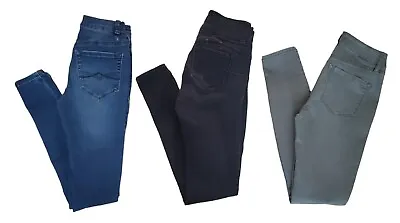 Distressed Skinny Jeans Stretch Denim Blue Black Olive Green Lot Bundle Sz 0 • $7.25