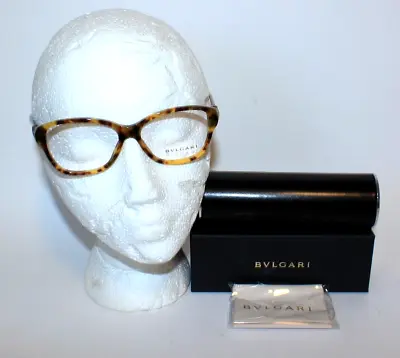 New BVLGARI Women's EYEGLASSES Frames 4089-B Blonde Havana 5316 54-15-140 • $117.97