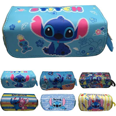 £9.79 • Buy Lilo & Stitch Pencil Case Students Stationery Box Cosmetic Bags Kids Boys Girls
