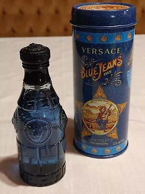 VERSACE BLUE JEANS For Men 2.5 Oz EDT Spray New In Canister/NIB ~ Authentic • $23.99
