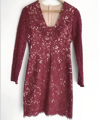 $49 • Buy RODEO SHOW Lace Long Sleeve Pencil Dress Size 8 BNWT $369