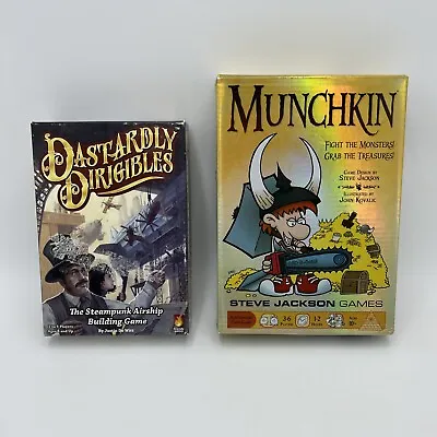 Munchkin Card Game Holographic Edition Steve Jackson & Dastardly Dirigibles LOT • $18.99