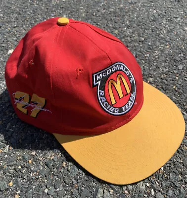 Vintage McDonalds Racing Team Jimmy Spencer NASCAR Embroidered Snapback Hat • $31.97