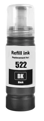 T522 Black Ink Bottle  Compatible For Epson EcoTank ET-2720 ET-2800 ET-2803 4800 • $8.20