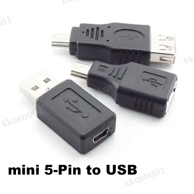 Mini Usb B 2.0 A Female Male 5 Pin To USB Mini 5pin B A Female Jack Converter • $1.94