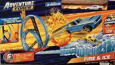 New Adventure Force Fire And Ice Color Change Track Set Includes 2 Vehicles! • $25.95