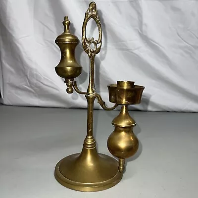 Vintage Brass Candle Holder By Upper Deck Limited Fairhaven Ma Made In India • $4.63