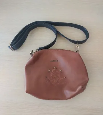 Desigual Women's Brown Cross Body Small Shoulder Bag Black Adjustable Strap • $34