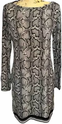 MICHAEL KORS Animal Print Long Sleeve Dress Women’s Medium • $5.56
