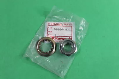 NOS OEM Kawasaki Rear Wheel Nut & Washer 1992 ZX1100 Ninja 99996-1177 • $4.95