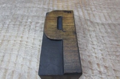 £4.99 • Buy Original Vintage Wooden Letterpress Printers Block Letter - P