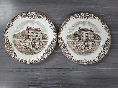 2 Johnson Brothers Heritage Hall Georgia TownHouse Dinner Plate 4411 England Lot • $12.79