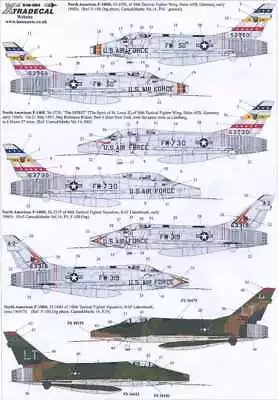 Xtra Decals 1/48 NORTH AMERICAN F-100D SUPER SABRE U.S.Air Force Part 2 • $13.50