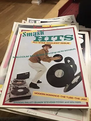 £6 • Buy Malcolm Mclaren Smash Hits Magazine Jan 6 1983 Malcom Mclaren Cover With More In
