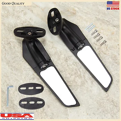 For Honda CBR1000RR CBR600RR 03-22 Adjustable Rotating Rearview Mirror Wind Wing • $24.80